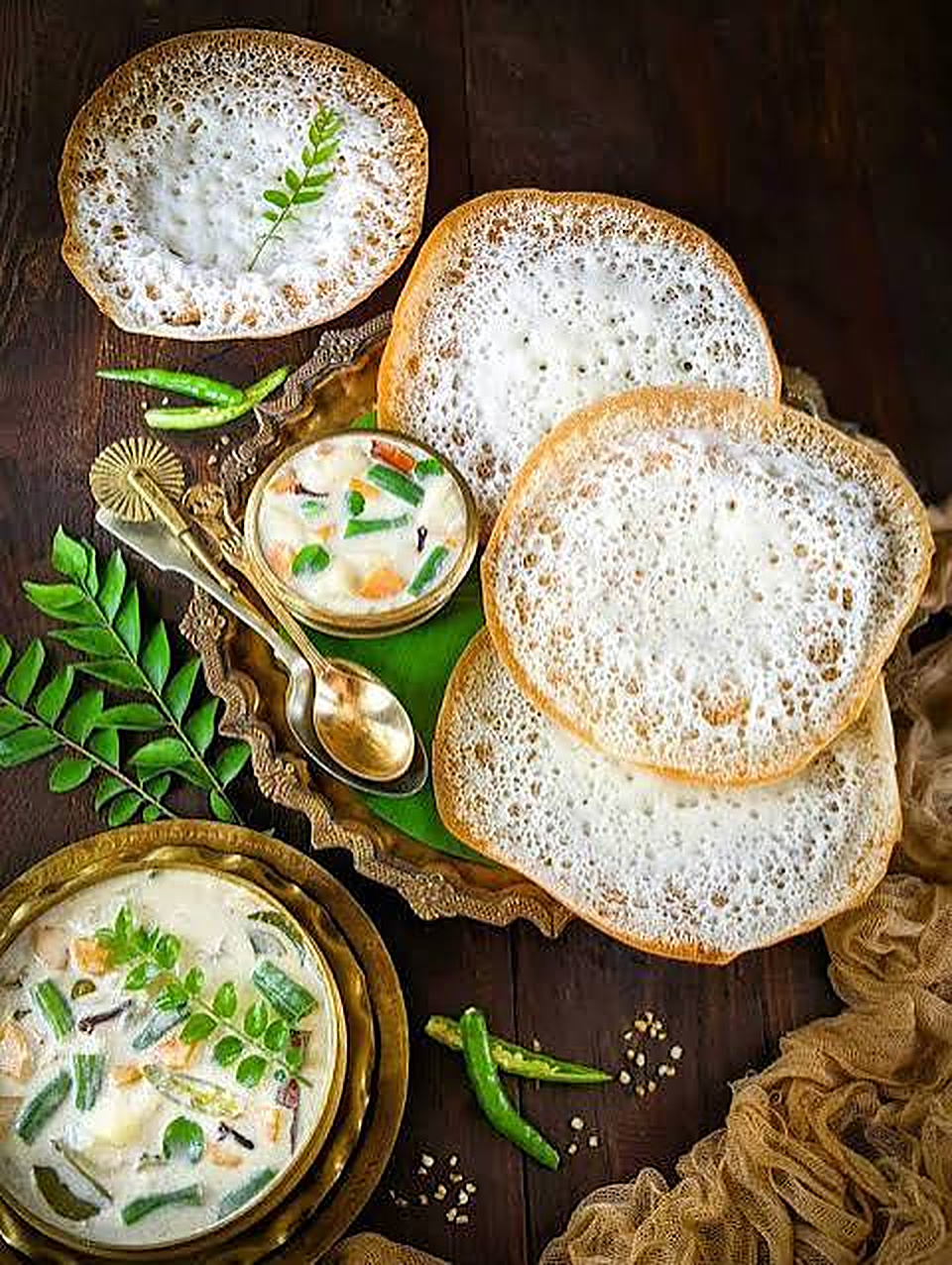 Appam and stew